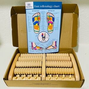 TheraFlow Wooden Foot Massager New Open Box
